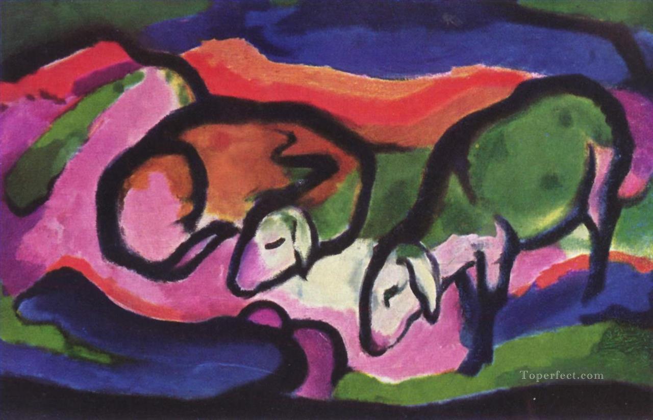 Schafe Franz Marc Oil Paintings